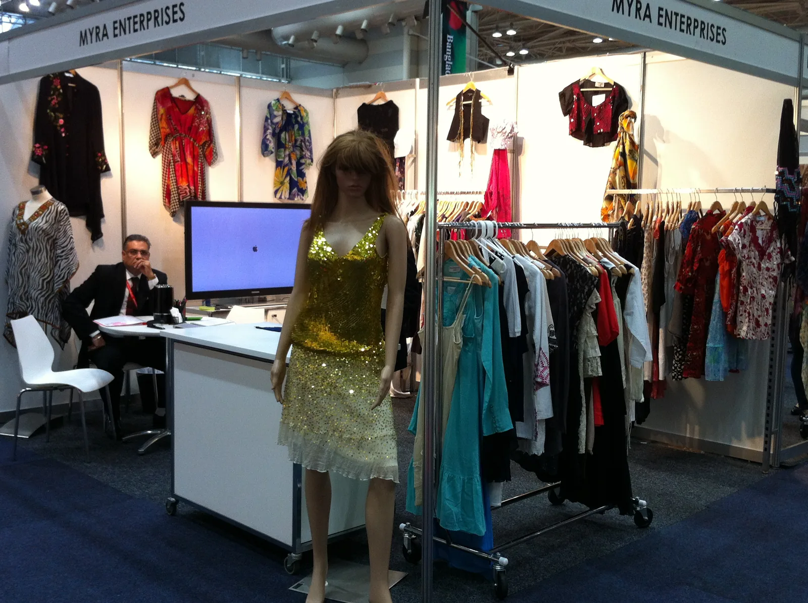 Buyer meeting area at the Myra Enterprises stand, Sydney Exhibition Centre 2011