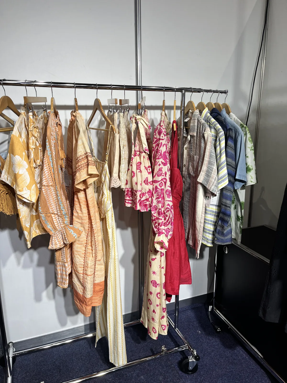 Peach and floral print womenswear range, Global Sourcing Expo Melbourne 2023