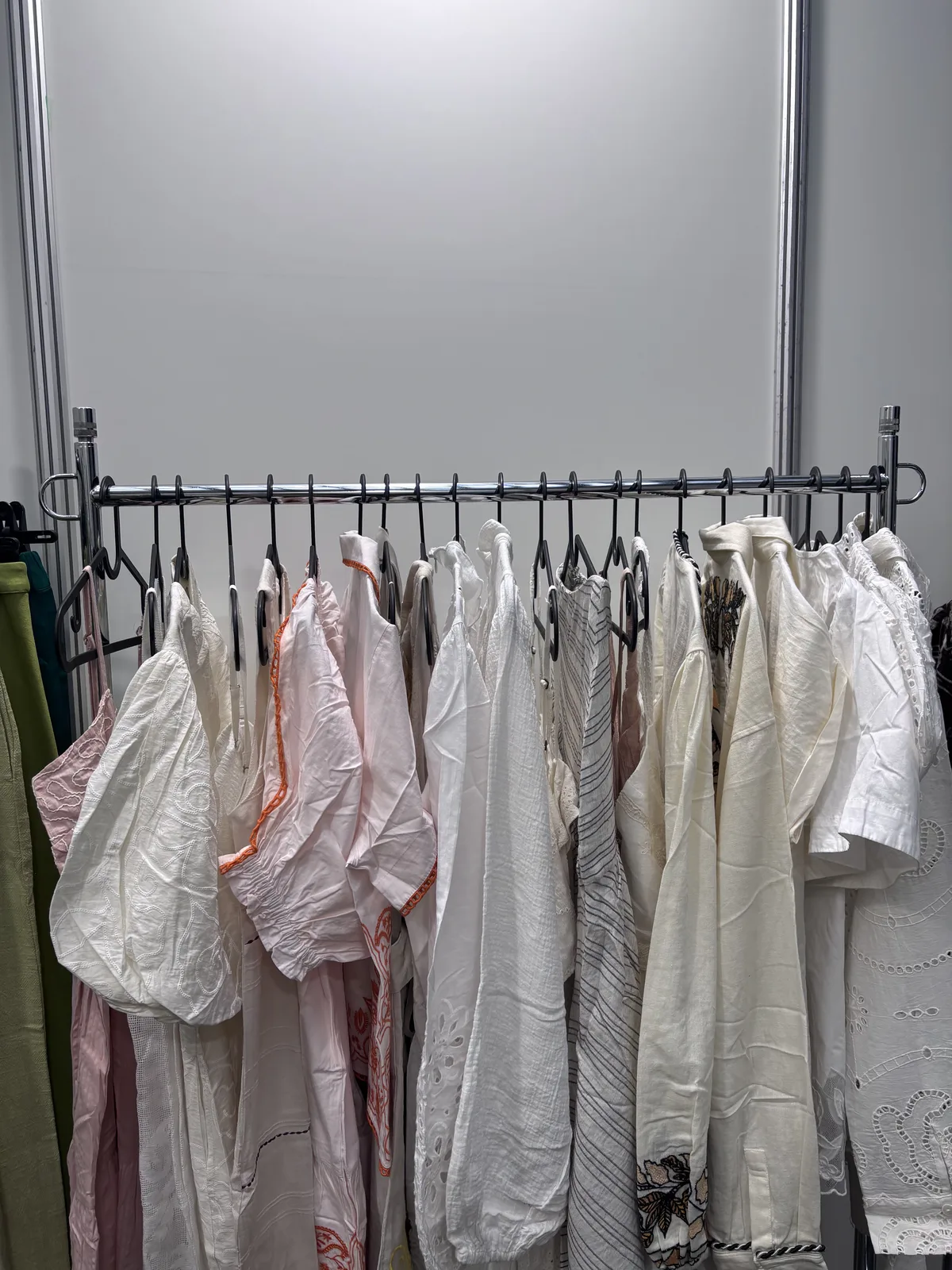 Pink and white embroidered womenswear, Tokyo 2026