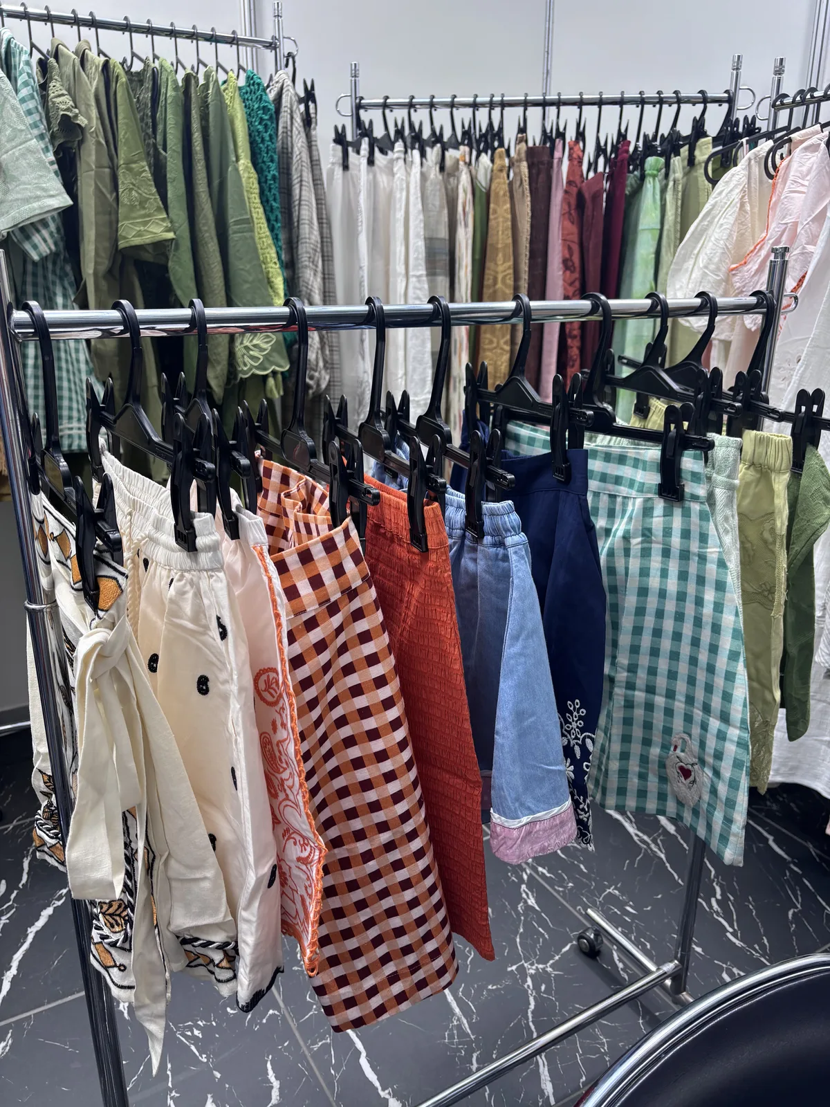 Printed and checked cotton womenswear, Tokyo 2026